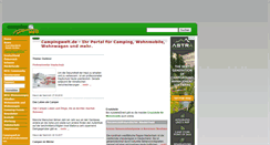 Desktop Screenshot of campingwelt.de